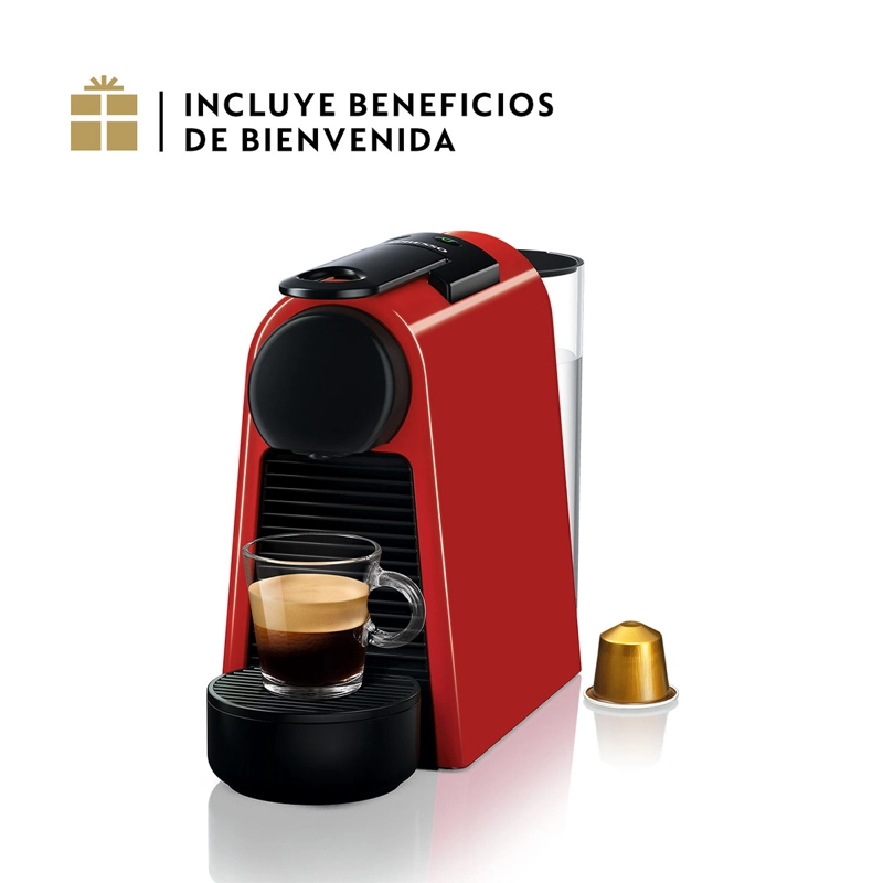 CAFETERA NESPRESSO CÁPSULA ESSENZA MINI D30 ROJO