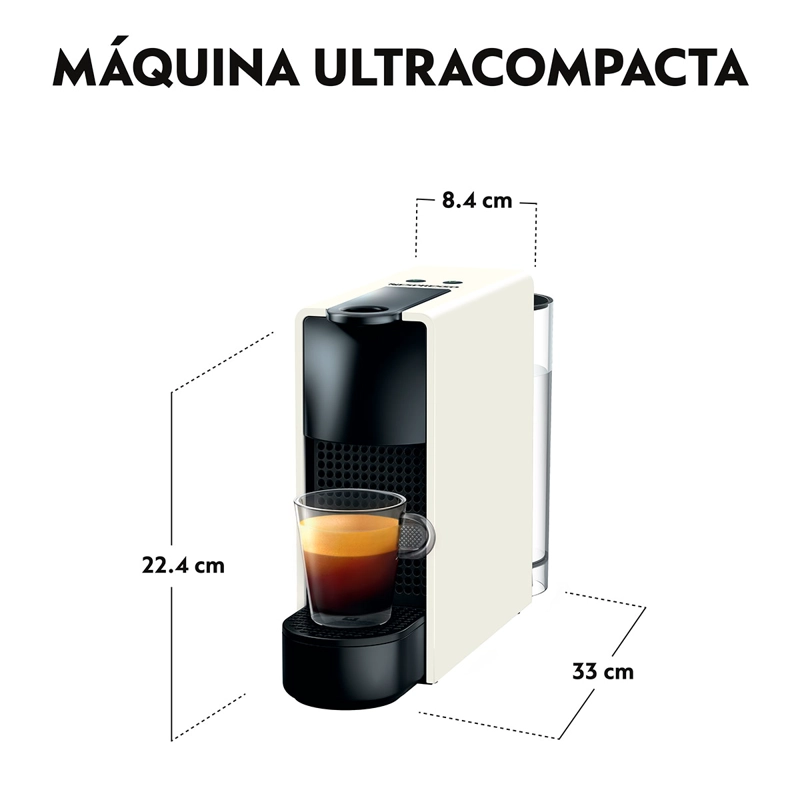 CAFETERA NESPRESSO CÁPSULA ESSENZA MINI C30 BLANCO - 6