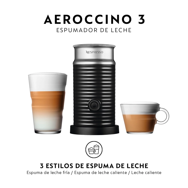COMBO CAFETERA NESPRESSO CÁPSULA ESSENZA MINI D30 ROJO + ESPUMADOR LECHE - 5