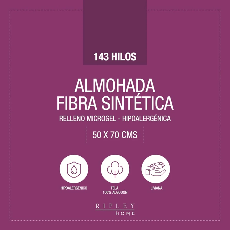 ALMOHADA RIPLEY HOME BASIC 50X70 CM - 2