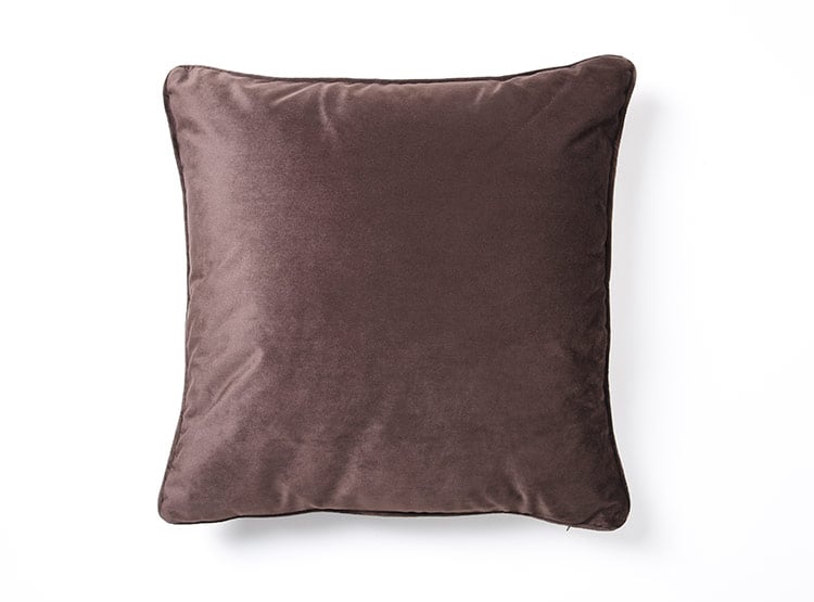 COJIN RIPLEY HOME VELVET 45 X 45 CM CAFE - 1