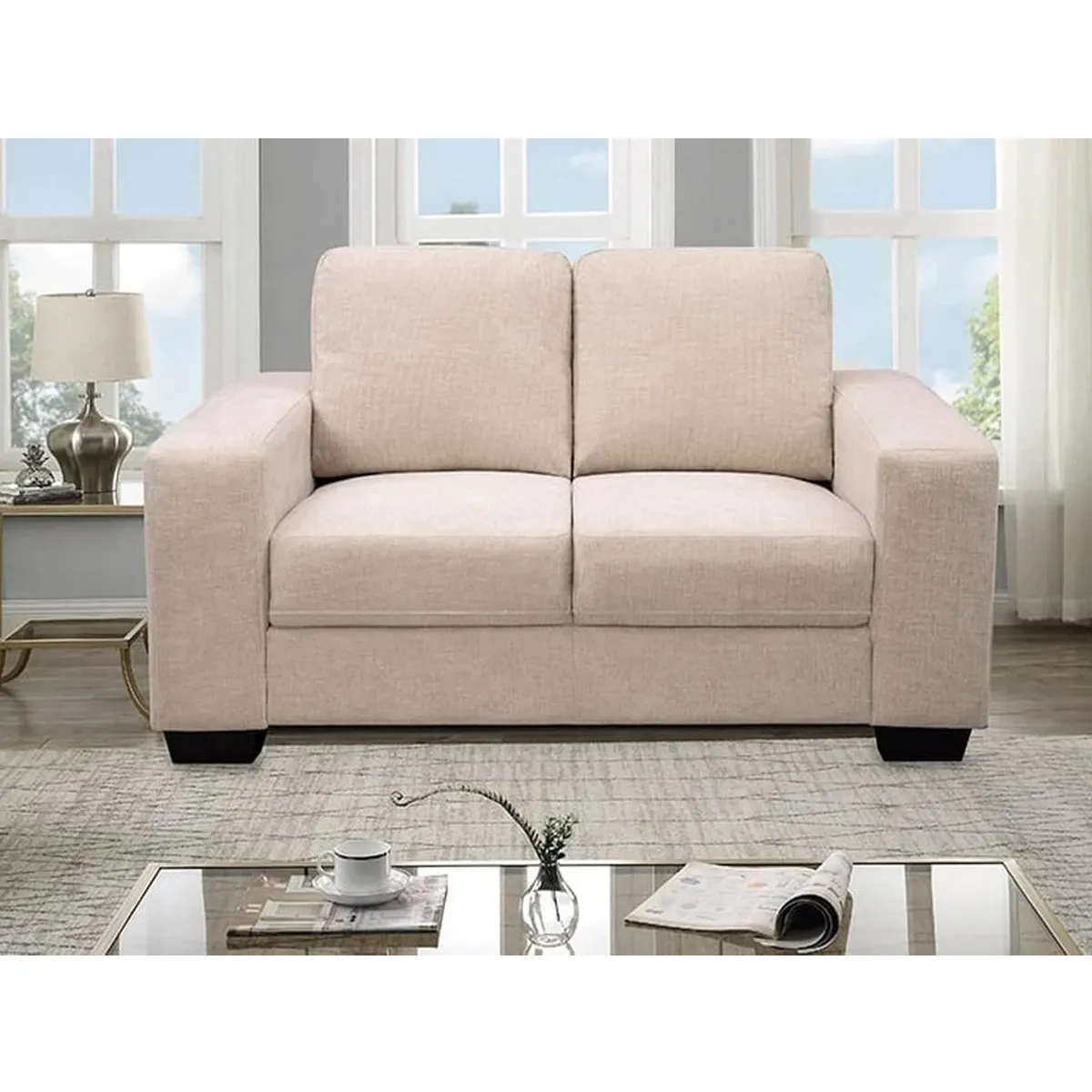 SOFÁ RIPLEY HOME PLOT 2 CUERPOS BEIGE - 5