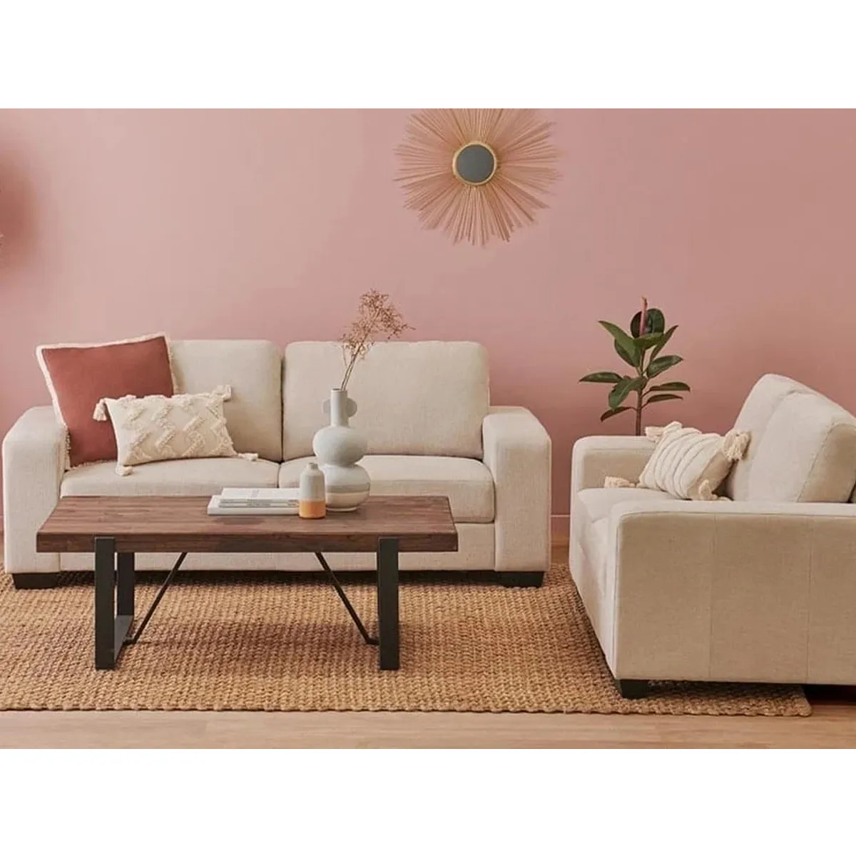 SOFÁ RIPLEY HOME PLOT 2 CUERPOS BEIGE - 6