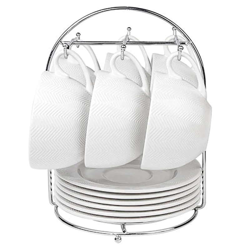 SET TAZAS RIPLEY HOME RACK PORCELANA 6 PIEZAS - 1