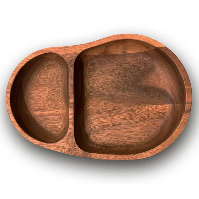 BOWL CHIP AND DIP RIPLEY HOME SHAPE ACACIA - 1