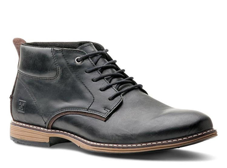 BOTINES HOMBRE CARDINALE CUERO NEGRO YORK - 2