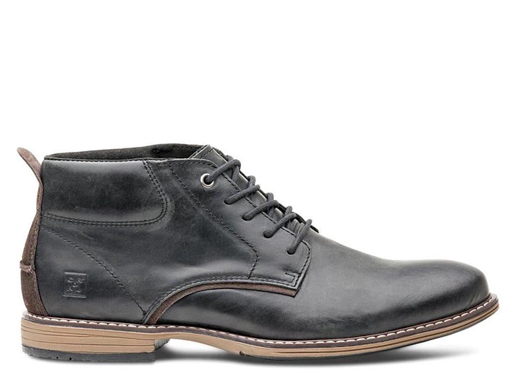 BOTINES HOMBRE CARDINALE CUERO NEGRO YORK - 1