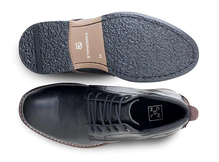 BOTINES HOMBRE CARDINALE CUERO NEGRO YORK - 3