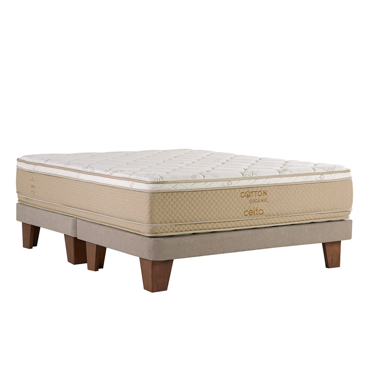 CAMA BOX EUROPEA CELTA IBERICO COTTON ORGANIC BD KING - 1