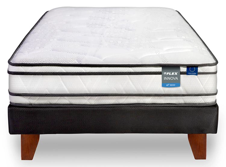 CAMA EUROPEA FLEX INNOVA 1.5 PLAZAS CHOCOLATE - 1