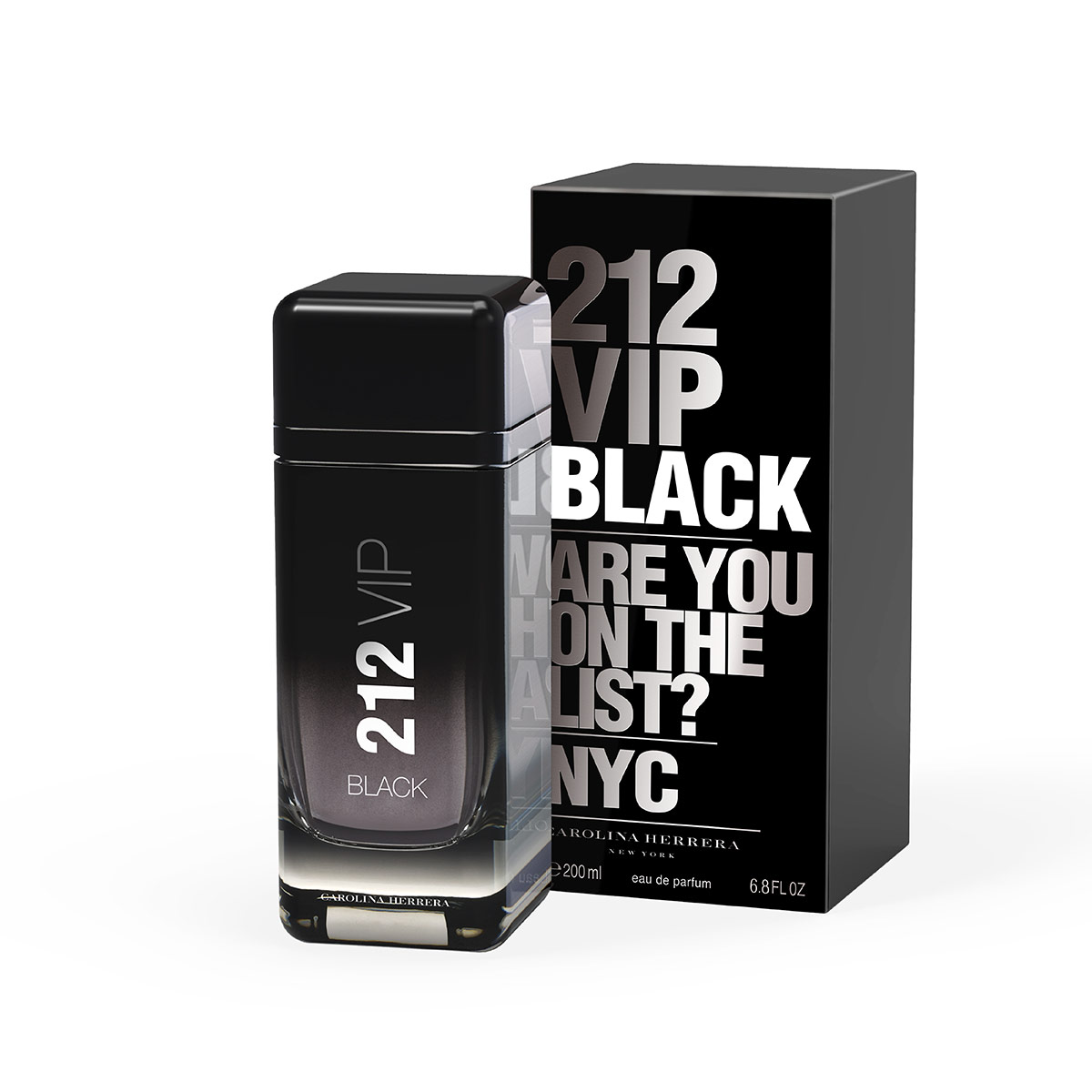 PERFUME CAROLINA HERRERA 212 VIP MEN BLACK HOMBRE EDP 200 ML - 1