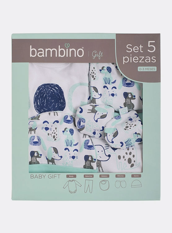 5 PACK CONJUNTO ALGODÓN NIÑO BAMBINO CONJUNTOS - 2