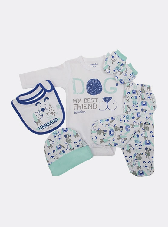 5 PACK CONJUNTO ALGODÓN NIÑO BAMBINO CONJUNTOS - 1