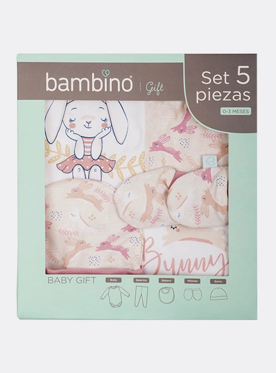 5 PACK CONJUNTO ALGODÓN NIÑA BAMBINO CONJUNTOS - 2