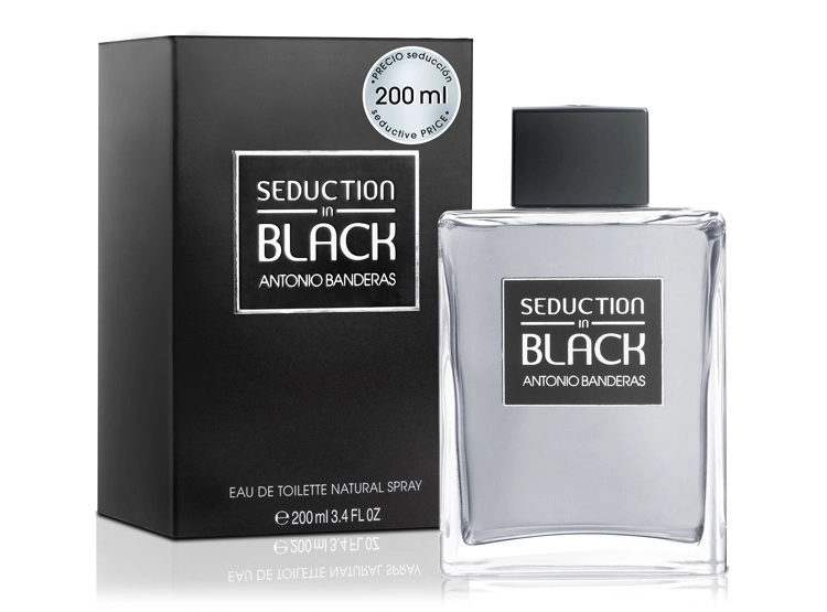PERFUME ANTONIO BANDERAS SEDUCTION IN BLACK HOMBRE EDT 200 ML - 2
