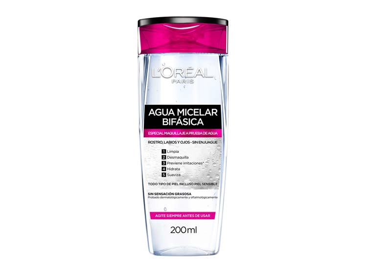AGUA MICELAR LOREAL BIFÁSICA DERMO EXPERTISE HIDRA TOTAL 5 200 ML - 2