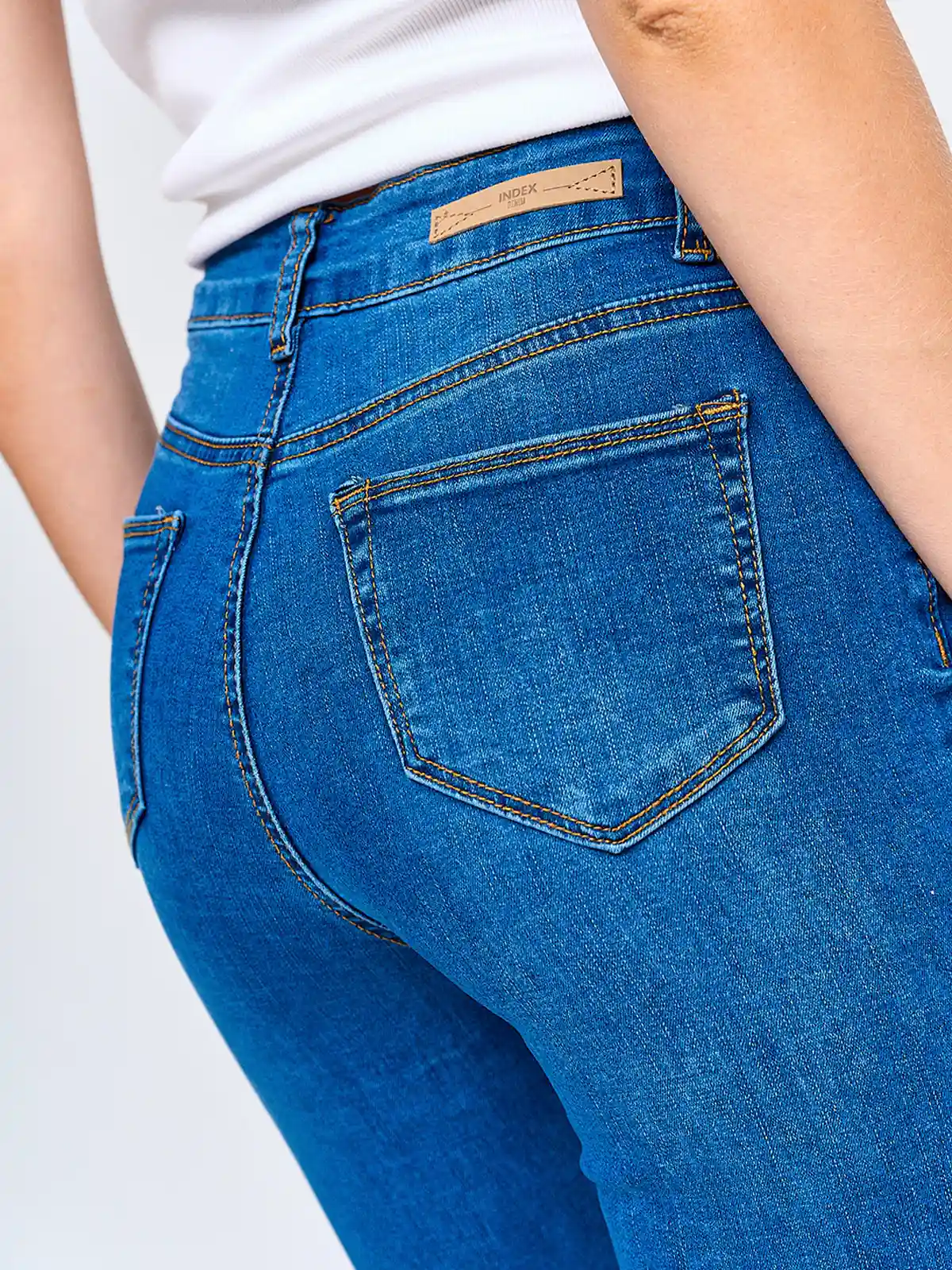JEANS MUJER INDEX SKINNY ALGODÓN TIRO ALTO - 5