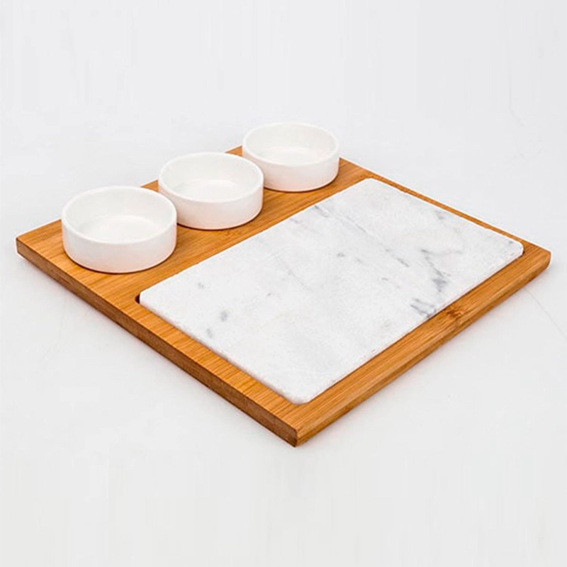 SET COCTEL RIPLEY HOME MARMOL APERITIVO BAMBÚ 5 PIEZAS - 1