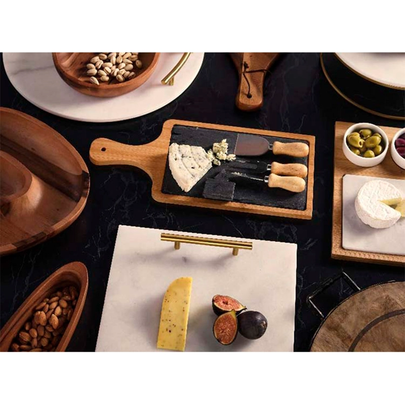 SET COCTEL RIPLEY HOME MARMOL APERITIVO BAMBÚ 5 PIEZAS - 3