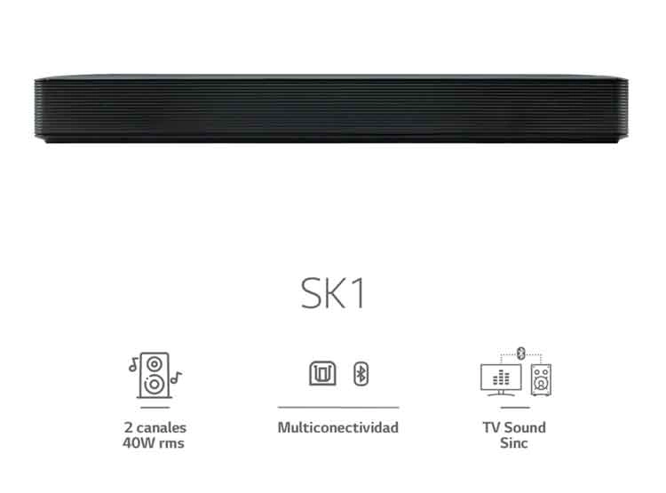LG AUDIO SOUNDBAR – BARRA DE SONIDO SK1 - 1