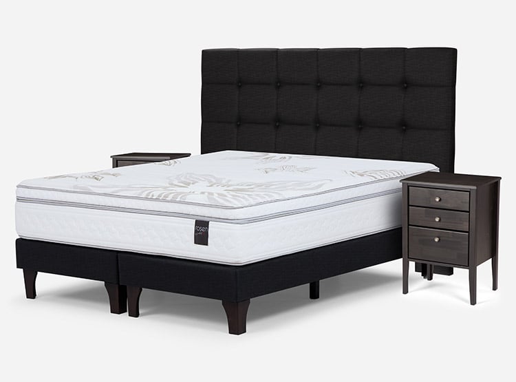 CAMA EUROPEA ROSEN ART 4 BD 2 PLAZAS + SET ISSEY - 2