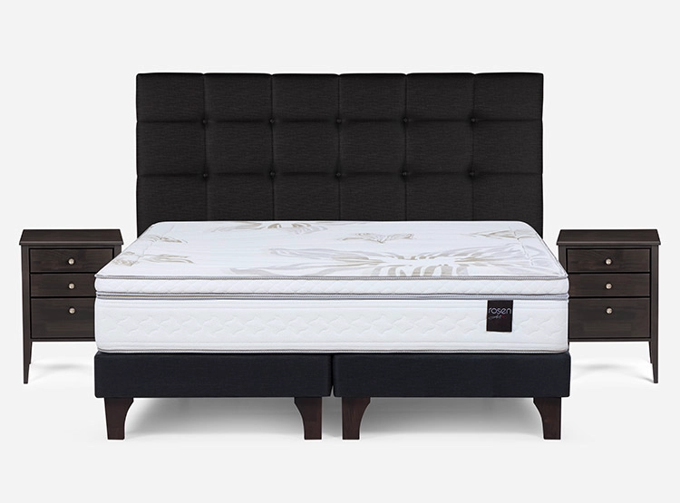 JUEGO DE DORMITORIO ROSEN CAMA EUROPEA ART 4 BD KING + SET ISSEY - 1