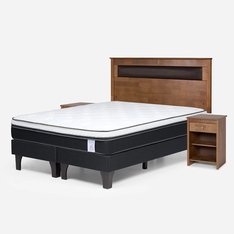 JUEGO DE DORMITORIO ROSEN CAMA EUROPEA NEW STYLE 6 KING + SET FERRARA - 2