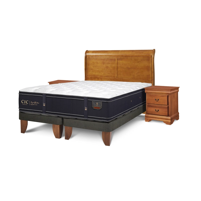 JUEGO DE DORMITORIO CIC CAMA EUROPEA GRAND PREMIUM BD 2 PLAZAS + SET MIRO - 2