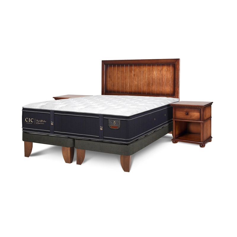 JUEGO DE DORMITORIO CIC CAMA EUROPEA GRAND PREMIUM SÚPER KING + SET MONTERREY - 2