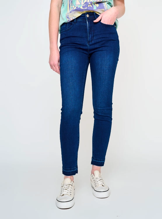 JEANS MUJER INDEX ALGODÓN TIRO MEDIO - 2