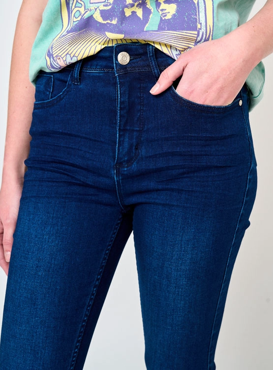 JEANS MUJER INDEX ALGODÓN TIRO MEDIO - 4
