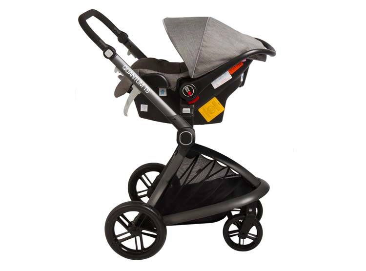 COCHE CUNA TRAVEL SYSTEM BEBE QUANTUM GRIS BEBESIT - 2