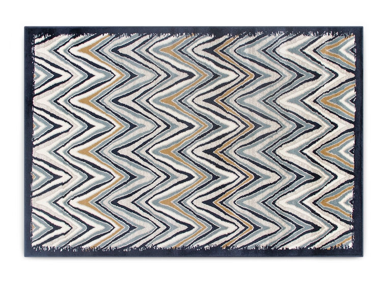 ALFOMBRA IDETEX HEATSET RAINBOW 57 X 90 CM AZUL MARINO - 1