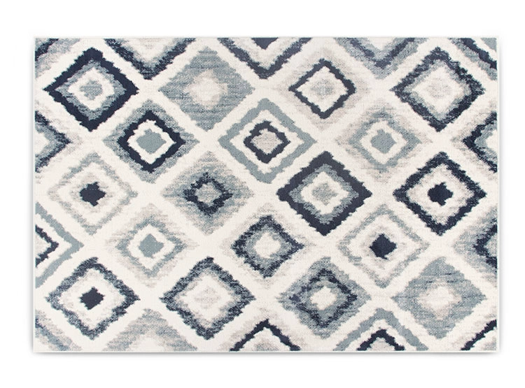 ALFOMBRA IDETEX HEATSET RETRO 57 X 90 CM AZUL MARINO - 1