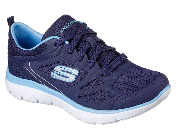 ZAPATILLAS MUJER SKECHERS AZUL SUMMITS - SUITED - 2