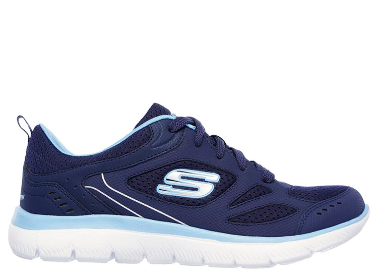 ZAPATILLAS MUJER SKECHERS AZUL SUMMITS - SUITED - 1