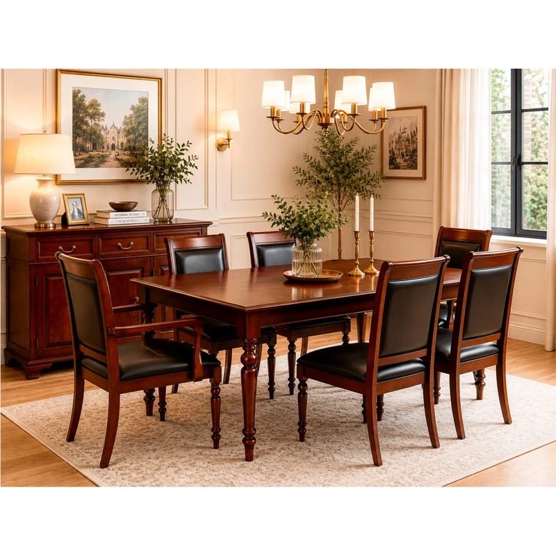 JUEGO DE COMEDOR RIPLEY HOME SURYA 4 SILLAS 2 SITIALES - 1