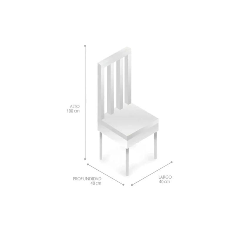 JUEGO DE COMEDOR RIPLEY HOME SURYA 4 SILLAS 2 SITIALES - 11