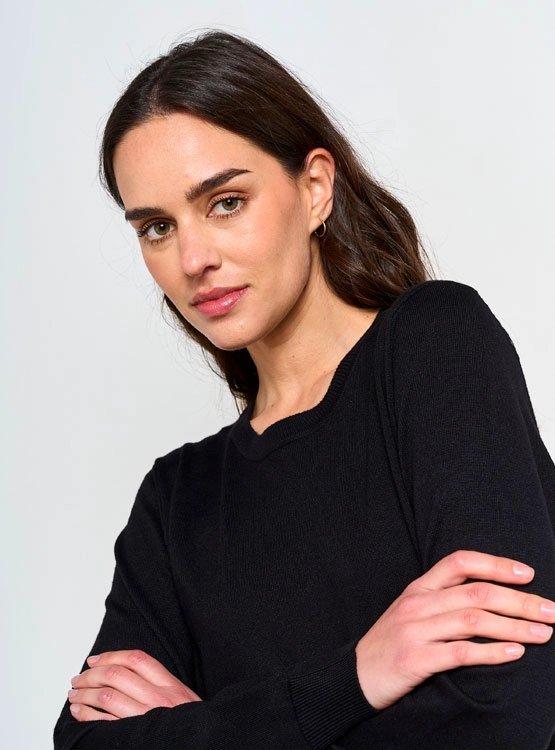 SWEATER MUJER AZIZ BÁSICO LISO - 3
