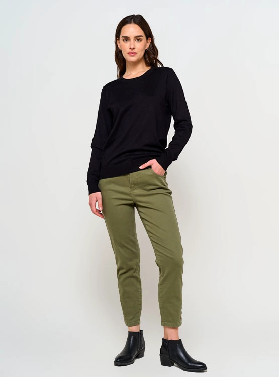 SWEATER MUJER AZIZ BÁSICO LISO - 4