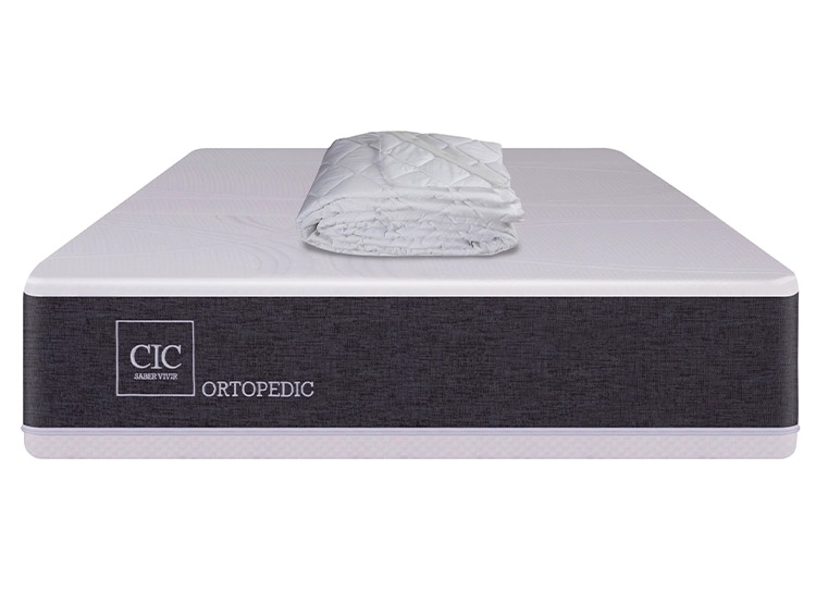 SET CIC COLCHÓN NEW ORTOPEDIC 1.5 PLAZAS + CUBRE - 1
