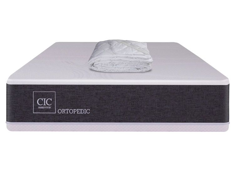 SET CIC COLCHÓN NEW ORTOPEDIC 1 PLAZA 0.9 X 2 M + CUBRE - 1