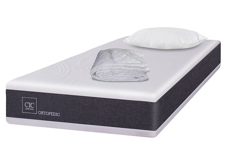 SET CIC COLCHÓN NEW ORTOPEDIC 1.5 PLAZAS + ALMOHADA + CUBRE - 2