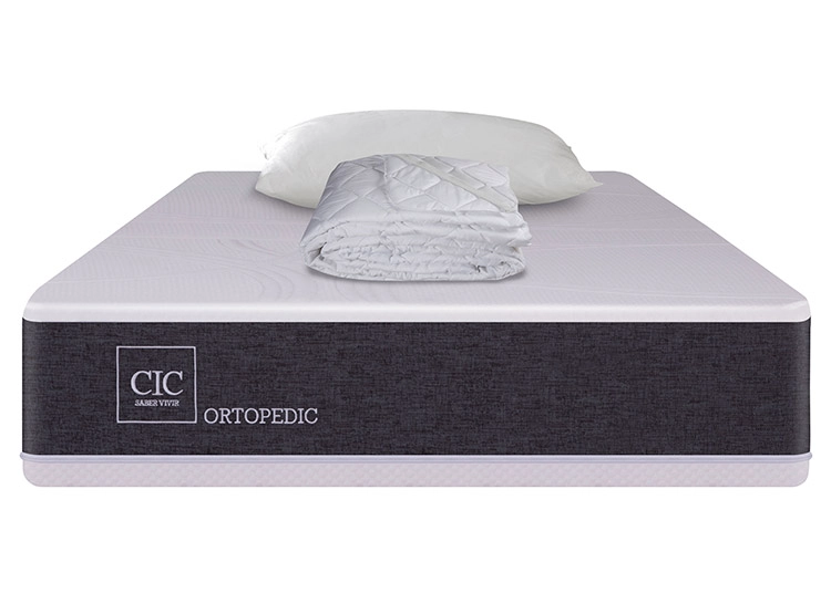 SET CIC COLCHÓN NEW ORTOPEDIC 1.5 PLAZAS + ALMOHADA + CUBRE - 1