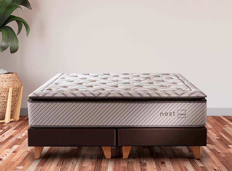 JUEGO DE DORMITORIO ROSEN CAMA EUROPEA NEST 2 PLAZAS + MADERAS BRERA - 4