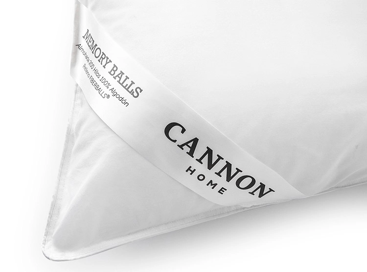 ALMOHADA CANNON FIBER BALLS 200H 90 X 50 CM ALGODÓN BLANCO - 4