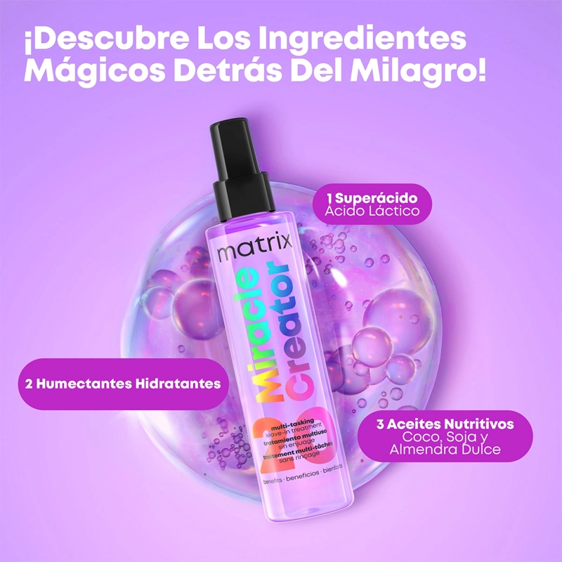 PROTECTOR TÉRMICO CAPILAR MATRIX MIRACLE CREATOR 190ML - 7