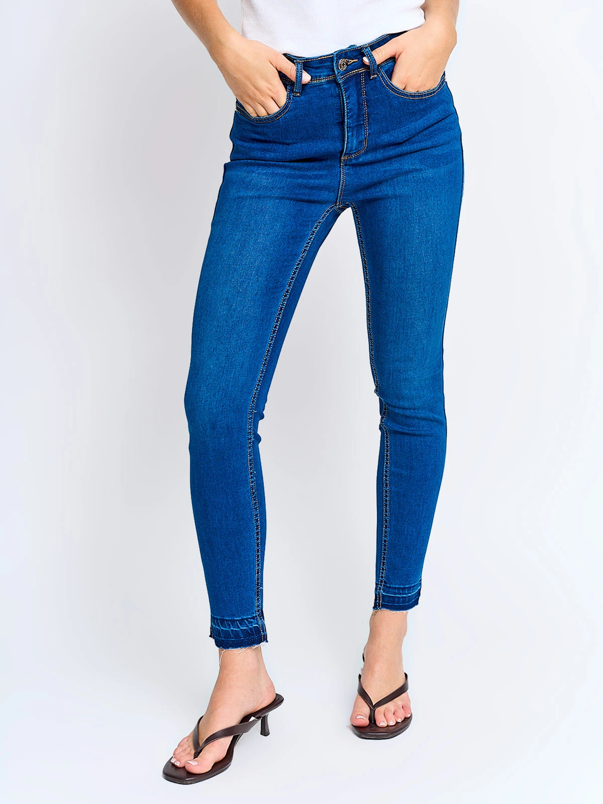 JEANS MUJER INDEX ALGODÓN TIRO MEDIO - 3