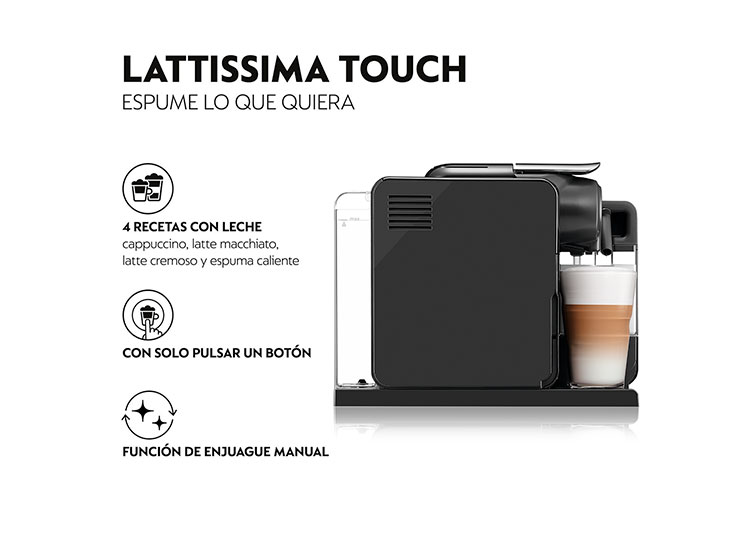 CAFETERA NESPRESSO LATTISSIMA TOUCH BLACK FACELIFT