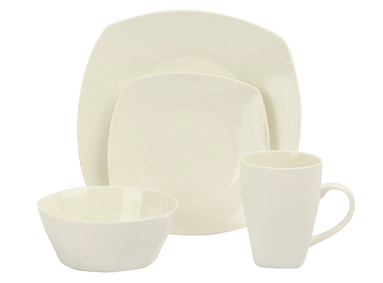 JUEGO VAJILLA RIPLEY HOME NEW BONE BLANCO 24 PIEZAS - 1